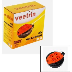 Resim Hobilinka 3mt Mini Makaralı Uzatma Kablo 3x1.5mm (4887) 
