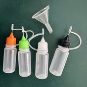 Resim 4/7/10 adet Hassas İğne Ucu Yapıştır Şişeleri, 10 Renk 10ml/0.33oz İnce Uç Sıkıştırma Şişeleri Boya Kağıdı Quilting Craft Yapıştır Sıvı Akrilik Boyama için Mini Huni ile, Pipetler, Sianokrilat Yapıştır Aktivatör, Sıvı Yapıştır, Akışkan 