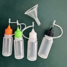 Resim 4/7/10 adet Hassas İğne Ucu Yapıştır Şişeleri, 10 Renk 10ml/0.33oz İnce Uç Sıkıştırma Şişeleri Boya Kağıdı Quilting Craft Yapıştır Sıvı Akrilik Boyama için Mini Huni ile, Pipetler, Sianokrilat Yapıştır Aktivatör, Sıvı Yapıştır, Akışkan 