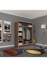 Resim Kenzlife giysi dolabı necmettin 150*120*40 cvz gardırop 