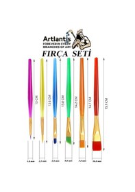 Resim Fırça Seti 6 Lı Kısa Sap Resim Fırçası 1 Paket Suluboya Akrilik Boya Guaj Boya Yağlı Boya Fırca Seti 