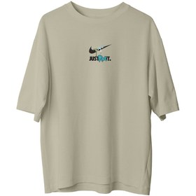 Resim Rick Nike - Oversize T-Shirt - L / Bej 