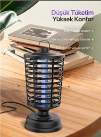 Resim Elektrikli Sineklik Sivrisinek Kovucu Yakalama Cihazı Sinek Kovucu Cız Lamba Mor Işık 