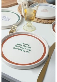 Resim Keramika Motto Line Stackable Pasta Tabağı 21 Cm 4 Adet 22645-22731-35-36 Çok Renkli 