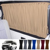 Resim Pandami Ford Transit Uzun Şase T16 5.nesil 2000-2006 Uyumlu Krem Raylı Oto Perde Takımı 