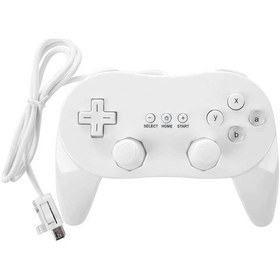 Resim Yunboo Beyaz Nintendo Wii İçin Kablolu Klasik Oyun Kolu - 8 Tuşlu X/y/a/b/l/r/zl/zr - Tüm Wii Oyunlarıyla Uyumlu - Konforlu Tutuş 