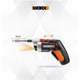 Resim WORX WX252 4Volt/1.5Ah. Li-ion Şarjlı Tornavida + 10 adet Bits Uç 