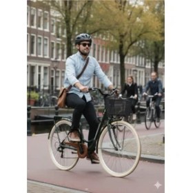 Resim Bisan Sorrento-S Şehir Bisikleti 44 cm V 26 Jant 7 Vites Yeşil Silver 