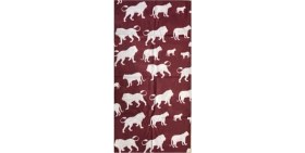 Resim BSxc Bisiklet - Motosiklet Buff Aslan Desenli - Bordo Beyaz 