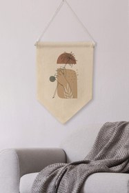 Resim Mutfak Duvar Dekoru, Pinterest Oda Dekoru, Boho Kanvas Flama Askılı Duvar Örtüsü Ve Süsü NO:493 - Renkli - 13 / 70 x 100 