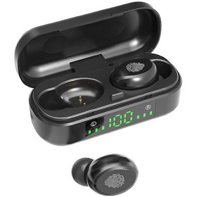 Resim Teltree V8 Mini Bt 5.0 Kulaklık: Parmak İzi Dokunmatik, 24 Saat Pil, Hi-fi Stereo, Spor İçin Ergonomik Siyah Tws Kulaklıklar 