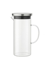 Resim Dekorasyaa Borosilikat Cam Sürahi Metal Kapaklı 1500ml 