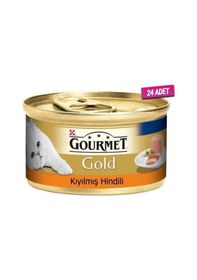 Resim Kıyılmış Hindili Yetişkin Kedi Konservesi 85 Gr 24 Adet 