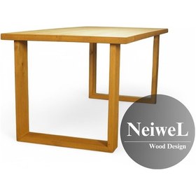 Resim Neiwel Doer Doğal Ahşap Mutfak Ve Yemek Masası-120-280 Açık Ceviz 