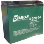 Resim Orbus 12v 24 Amper Dik Elektrikli Bisiklet Aküsü 