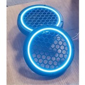 Resim Woodhub 16CM Buzmavisi Neon Işıklı Hoparlör ve Midrange Kapağı 1takım (2ADET) 