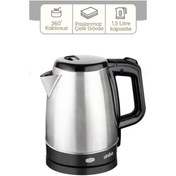 Resim Genel Markalar ÇELİK KETTLE 1.7LT GİZLİ REZİSTANS - KABLOSUZ SK-8015 (5277) 
