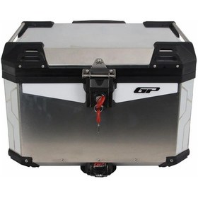 Resim Gp Kompozit Universal 57 Lt Alüminyum Motosiklet Çantası Gri Çok Renkli 