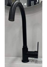 Resim Armour Armatür Lüks Mutfak Eviye Bataryası Siyah Siyah 