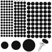 Resim Kendinden yapışkanlı vida kapağı çıkartmaları, vida kapağı çıkartmaları, PVC solmaz vida delik kapağı kapakları, 12mm 15mm 21mm toz geçirmez çıkartmalar, çeşitli mobilya dolapları için uygun 