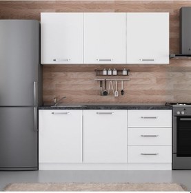 Resim Minar 180 Cm Mutfak Dolabı Beyaz 180-b1 