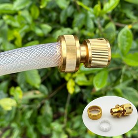 Resim 2 Takım/3 Takım/5 Takım/6 Takım, Alüminyum Alaşımlı Bahçe Hortumu Hızlı Bağlantı G3/4, Dişli Musluk Adaptörü 