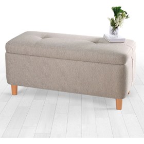 Resim Lorence Home Rocio Sandıklı Bench Puf Kahve 