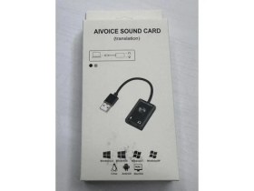 Resim Keepro Aivoice Ses Kartı Kablolu USB Ses Kartı Ses Çeviri Için USB Ses Kartı 