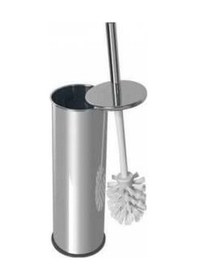 Resim Düz Kapak Klozet Fırçası 430 Krom Paslanmaz 