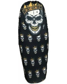 Resim 3d Üniversal Koltuk Kılıfı Kuru Kafa Taçlı Çok Renkli 