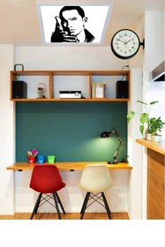 Resim Gökyüzü Panel Eminem Genç Odası Led Avize- 54w Aydınlatma-60x60 -beyaz Işık-yeni Tasarım 