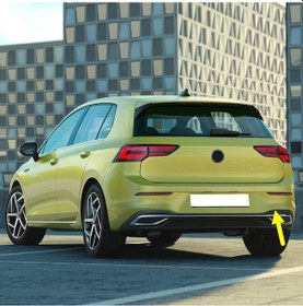 Resim Vw Golf 8 2020-23 Arka Tampon Çeki Çekme Demiri Kapağı 5h6807441 