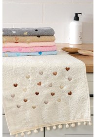 Resim Yoncagül Ponponlu 6lı Mutfak Havlusu 30x50 - Asorti 