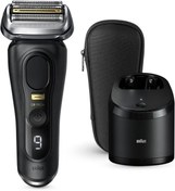Resim Braun Series 9 Pro+ 9551cc Siyah 5'i 1 Arada Otomatik Alkol Temizleyici Tıraş Makinesi Kutusuyla 