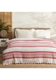 Resim Karaca Home Sword Peştemal Çift Kişilik Pike Kırmızı 