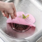 Resim Pembe Çiçek Şeklinde Silikon Lavabo Süzgeci - Tıkanmayı Önleyen Mutfak ve Banyo Drenaj Filtresi, Kolay Temizlik için Yumuşak ve Esnek Tasarım, Yiyecek Atıklarının Tıkanmasını Önler, Artık Yakalama | Dekoratif Drenaj Kapağı | Kolay Temizlenebilir Malzeme, Mutfak Lavabo Süzgeci 