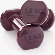 Resim Bordo 1,5 kg Dambıl - 2 Adet - Fitness 