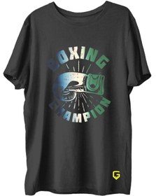 Resim TOP GLORY Boxingx Baskılı Penye Boks Sporcu T-shirt 