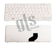 Resim Acer Uyumlu Aspire One 532H Klavye Tuş Takımı - Türkçe Beyaz 