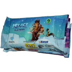 Resim Banat İce Age Islak Mendil 3'Lü 15 Adet 