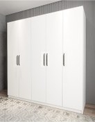 Resim Magnum 5 Kapaklı Dolap Gardırop Beyaz 
