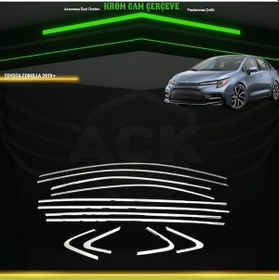 Resim Toyota Corolla 2019+ Araca Özel Cam Çerçevesi Tamtur A+ 