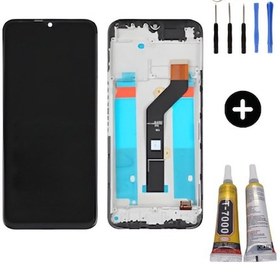 Resim Tecno Spark 8 Kg6 Uyumlu Çıtalı Hk Lcd Ekran Dokunmatik + Montaj Seti 
