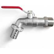 Resim Kapa 1/2 Küresel Musluk Çeşme Lavabo Banyo Mutfak Musluğu Bahçe Çeşmesi Tek Çıkışlı Batarya 