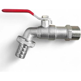 Resim Kapa 1/2 Küresel Musluk Çeşme Lavabo Banyo Mutfak Musluğu Bahçe Çeşmesi Tek Çıkışlı Batarya 