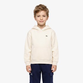 Resim Lacoste Regular Fit Çocuk Krem Sweatshirt 