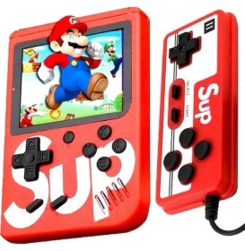 Resim Konsol Plus Sup Atari Mini 400 Nostalji Oyunlu Çift Kol Kırmızı 