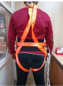 Resim Paraşütçü Tipi (Giyilebilir) Emniyet Kemeri Bel Destekli 