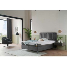 Resim Bellona Petra Plus Baza 100x200 - Antrasit 
