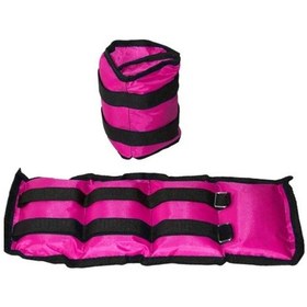 Resim 2 Kg X 2 Adet El Ayak Ağırlığı Seti Kum Torbası 2 Kilo Kas Bilek Ağırlık 1 Çift Pembe 